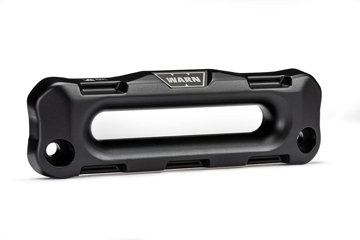 WARN 106880 Hawse Offset Fairlead - Negro, Compatible con: Cuerda de cabrestante sintética