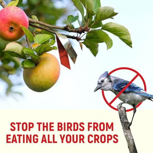 Image of Bird Suraksha Tape | Holographic Reflective Ribbon for Pigeon & Crow Repellent | 15mm x 100m Bird Scare Deterrent Tape | Weatherproof, Eco-Friendly (Pack of 4)