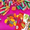Needzo Vegan Jelly Bean Shaped Jumbo Gummy Candy, Sharable Bagged Gourmet Candies, Pack of 2, 3.5 Ounces