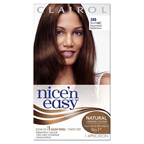 Nice 'n Easy Natural Medium Reddish Brown Permanent Hair Dye 118C/5RB