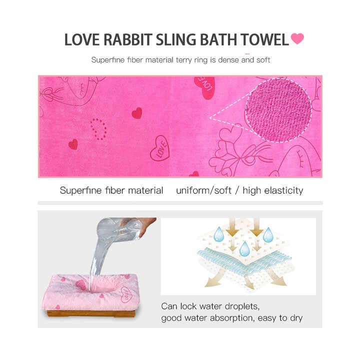 Image of HSR Collection Wearable Bathrobe for Girls & Women, Bath Robe Towel for Women, Quick Dry Dress Towel for Ladies - (80 x 130 cm, 1 Piece) (Peach)
