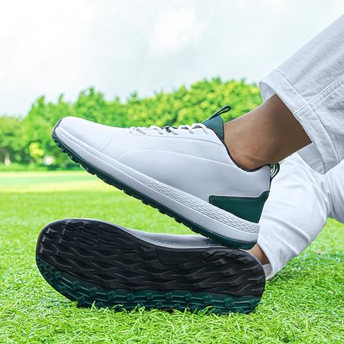 Ortholinx Golf Shoes, Mens Golf Shoes Spiked, Arch Support, Made Extra Wide, Anti-Slip Lightweight3