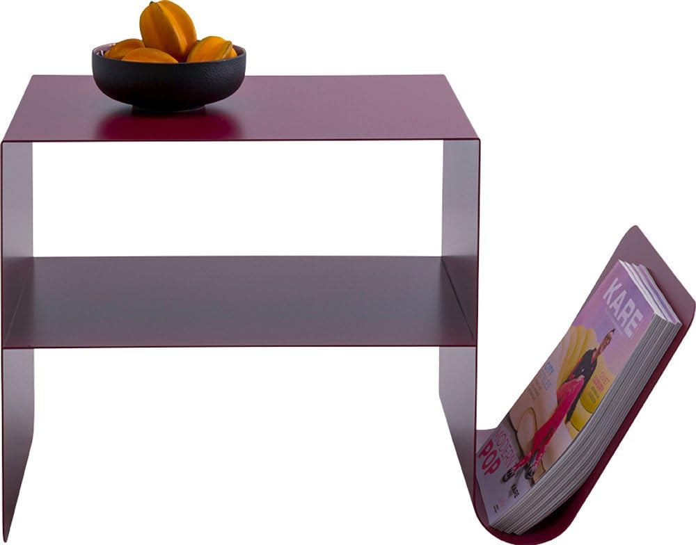 KARE Design Tavolino Lounge News, fucsia, 65x37x42 cm