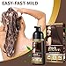 COSMTEK Dark Brown Hair Dye Shampoo for Gray Hair, Instant Natural Hair Color Shampoo for Women & Man, 3-In-1 & Semi-Permanent, Herbal Ingredients & Ammonia-Free, Fast Acting and Long Lasting