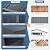 Bezseller 8'x6' Resin Storage Shed with Floor, Outdoor Plastic Shed for Backyard, Lawn Equipment & Patio Furniture, Waterproof UV-Resistant Tool Shed with Interlocking Panels,Grey