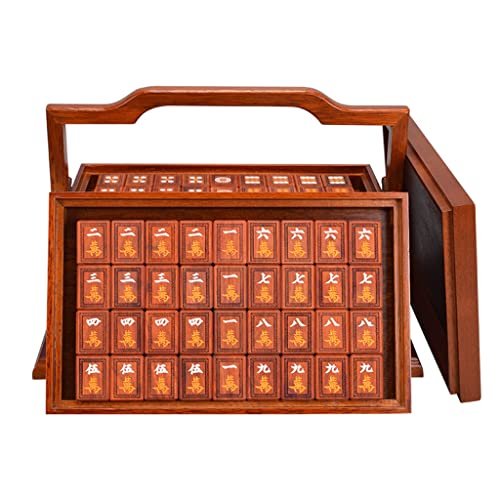 Juego de Mesa Mahjong Chino 144 Fichas con Estuche miniatura 1