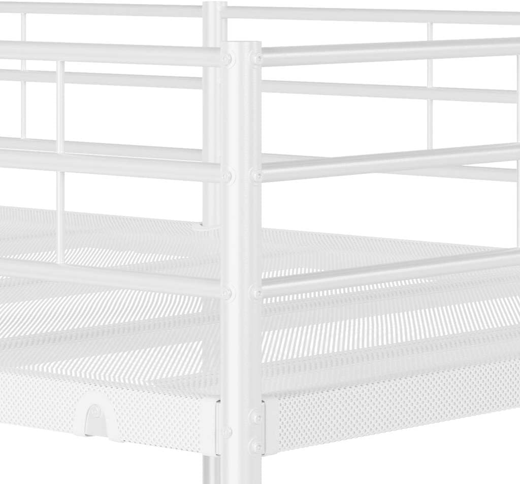 Close-up view of a bunk bed corner joint
