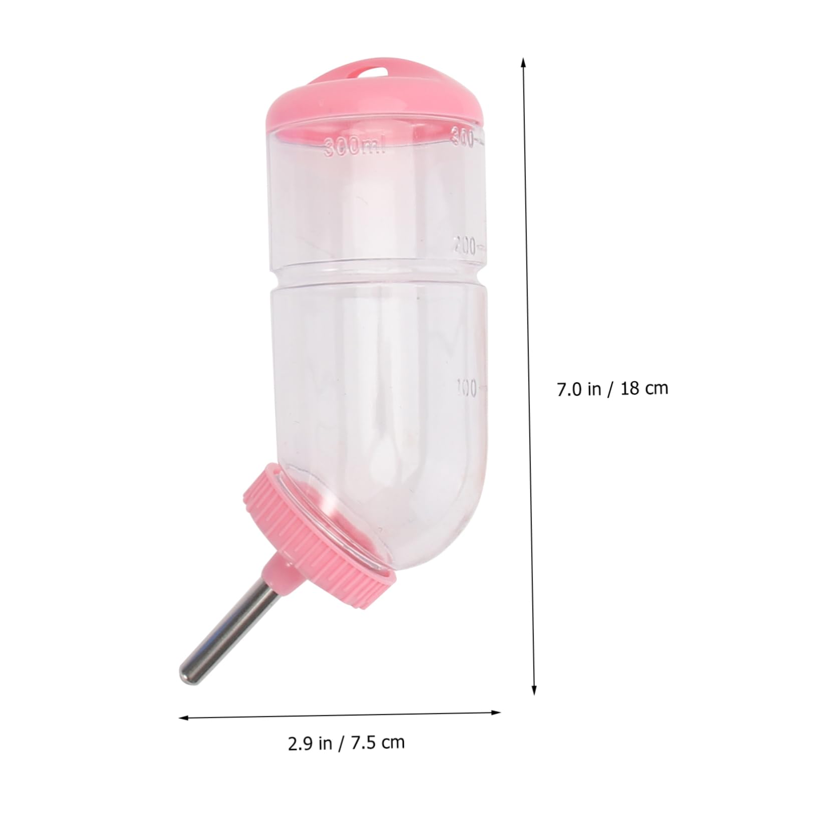 Housoutil 6pezzi Dispenser Per Piccoli Animali Di Bottiglie Impermeabili Per Conigli e Criceti Materiale e Resistente Agli Animali Facile Monitoraggio Del