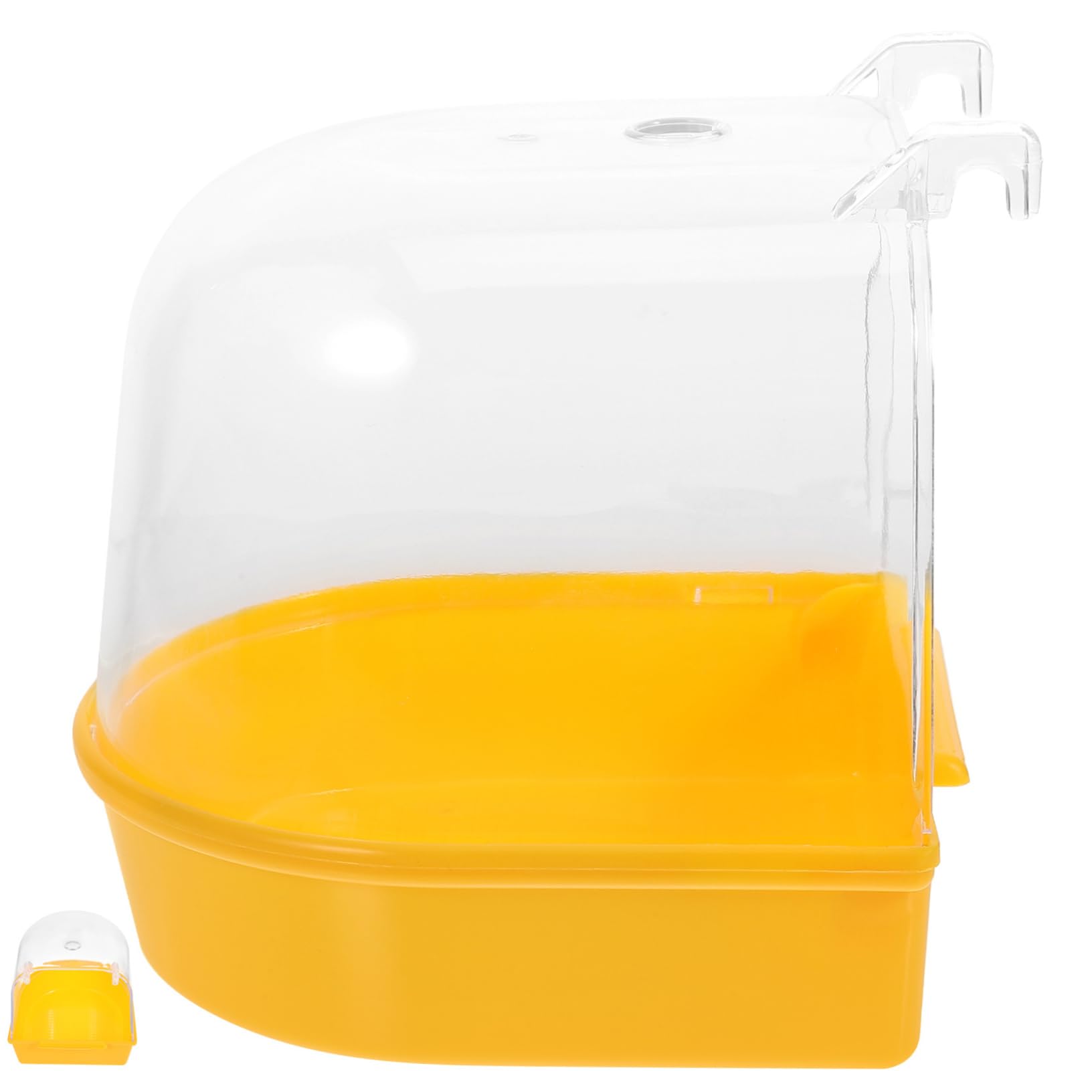 HANABASS Small Bird Showering Cube Convenient Bird Bathtub Parrot Supplies Compact Bird Bath Box Leak Feature