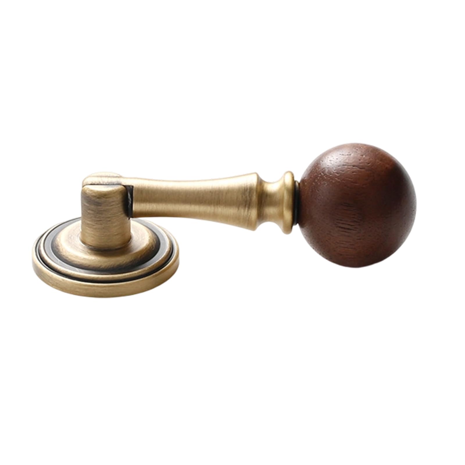 Kaeltsyn E Walnuts And Brasses Cabinet Pull Handl For Kitchen Cabinet Dresser Drawer Knob Cupboard Pull Accessories Premium Wooden Drawer Knob With Brasses Bas