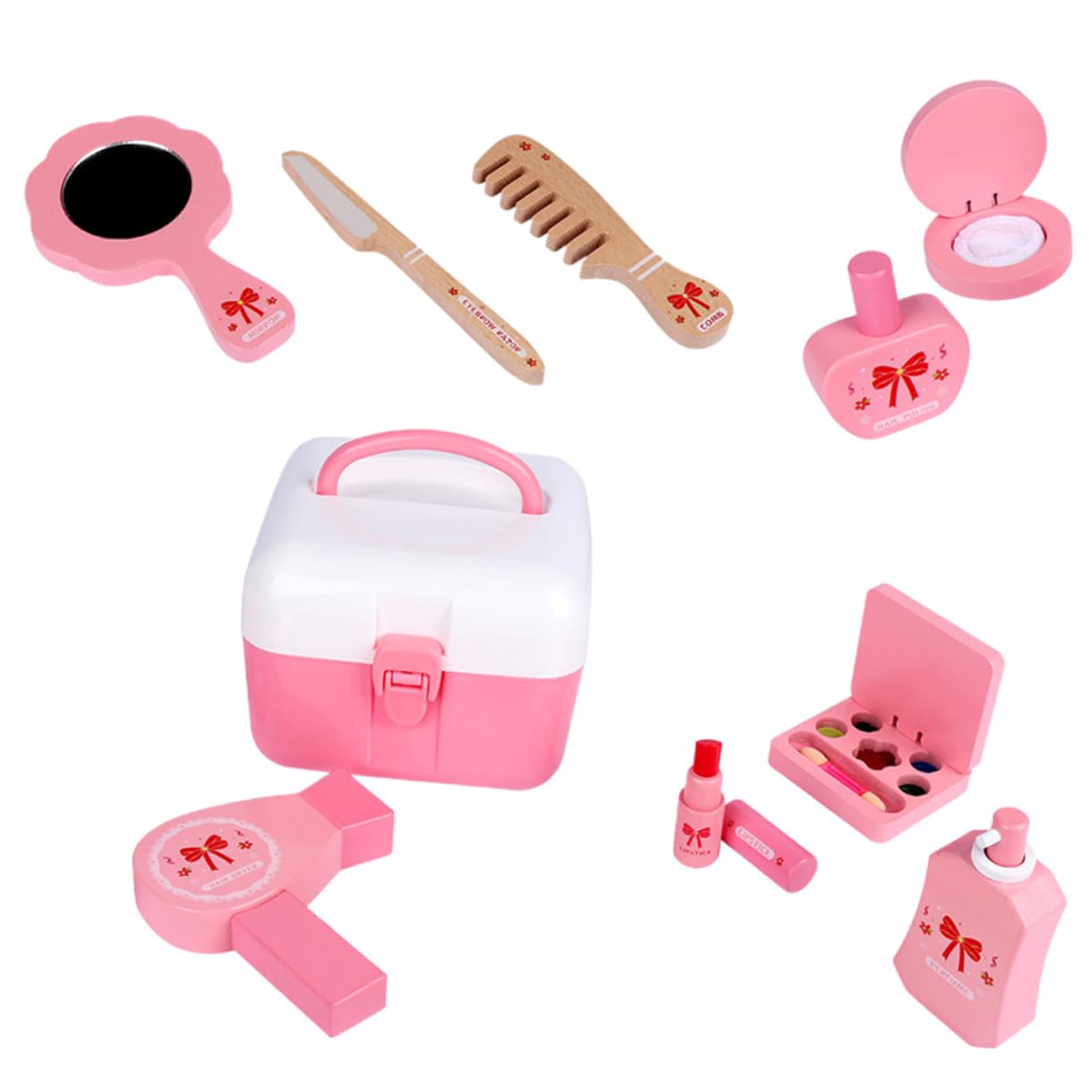 IMIKEYA Schminkset Für Junge Mädchen Spielzeug Kosmetik Spielzeug Für Zuhause Tragbares Schminkset Für Mädchen Kleines Kinderspielzeug