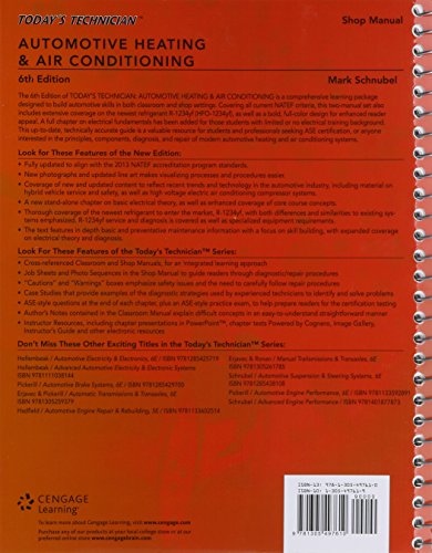Automotive Heating & Air Conditioning Shop Manual (Today’s Technician)