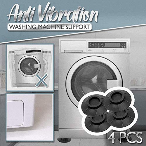 Anti Vibration Washing Machine Support, Shock and Noise Cancelling Washing Machine Support 4pcs, Washing Machine Feet Stabilizer, Washer Anti Vibrasion Pads, Washer & Dryer Pedestals