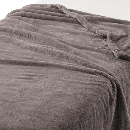 無印良品 再生ポリエステル あたたかファイバー厚手毛布・S ダークベージュ 84269776