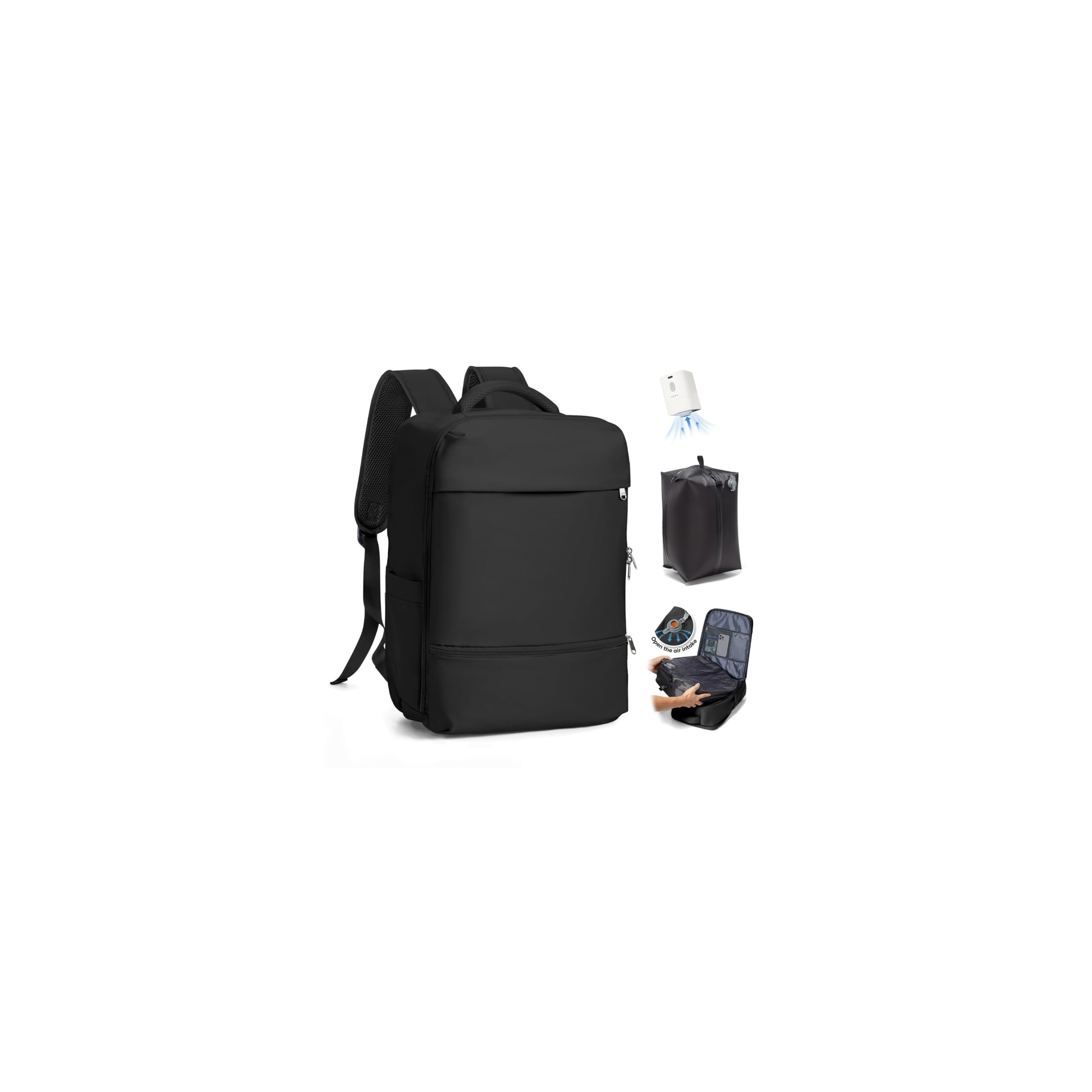SZLX Zaino Ryanair 40x30x20 Sottovuoto con Pompa Zaino Ryanair 40x20x25 Donna Zaino da Viaggio Wizzair Bagaglio a Mano Uomo per Laptop da 14 Pollici Borse da Cabina 45x36x20 Easyjet con Porta Scarpe