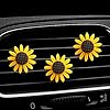 4 Pcs Metal Sunflower Car Air Vent Clips - Auto Freshener Clips with Car Outlet Perfume Function #3