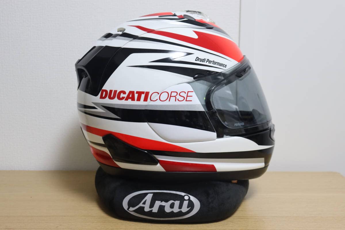 新品未使用ARAI RX-7X DUCATI CORSE V6 size 書き出さ L