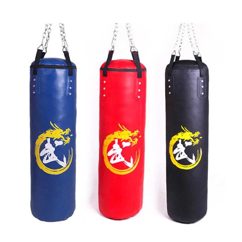Sacco Boxe Sacco di Sabbia da Boxe Cavo, Sacco di Sabbia da Boxe Appeso, Sacco da Boxe for Allenamento Fitness Sacco da Box(Black Length 120cm)