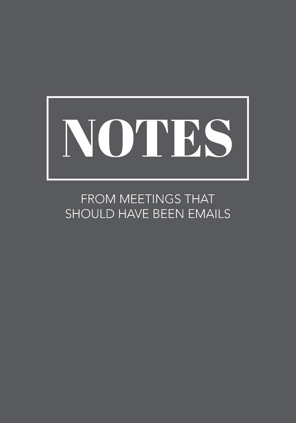 Notes From Meetings That Should Have Been Emails: Funny Notebook with College-Ruled Lines