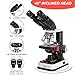 HSL 40X-2500X Binocular Compound Microscope Profesional,3MP Camera Electron microscopes for Adults,Biological lab microscopio 1000x 400X Mechanical Stage Digital abbe Condenser