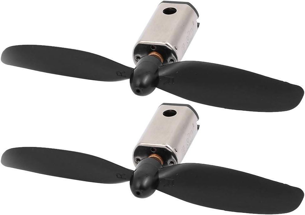 Aexit 2Pcs DC Electrical equipment 1.5V 30000RPM N30 Motor w CW Helicopter Propeller for RC Quadcopter