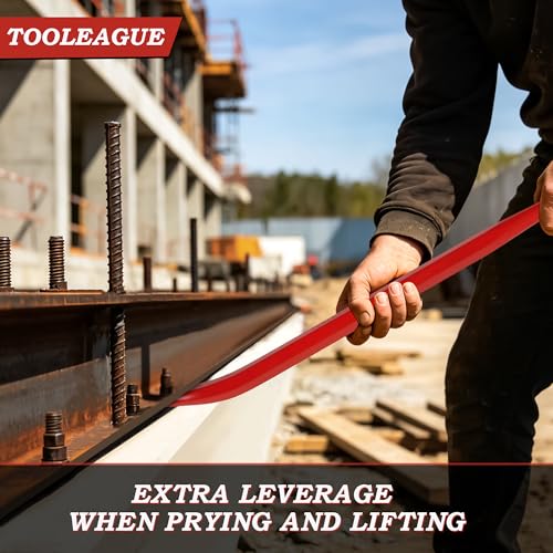 Image of TOOLEAGUE 24-Inch Heavy Duty Alignment Pry Bar, Connecting Bar