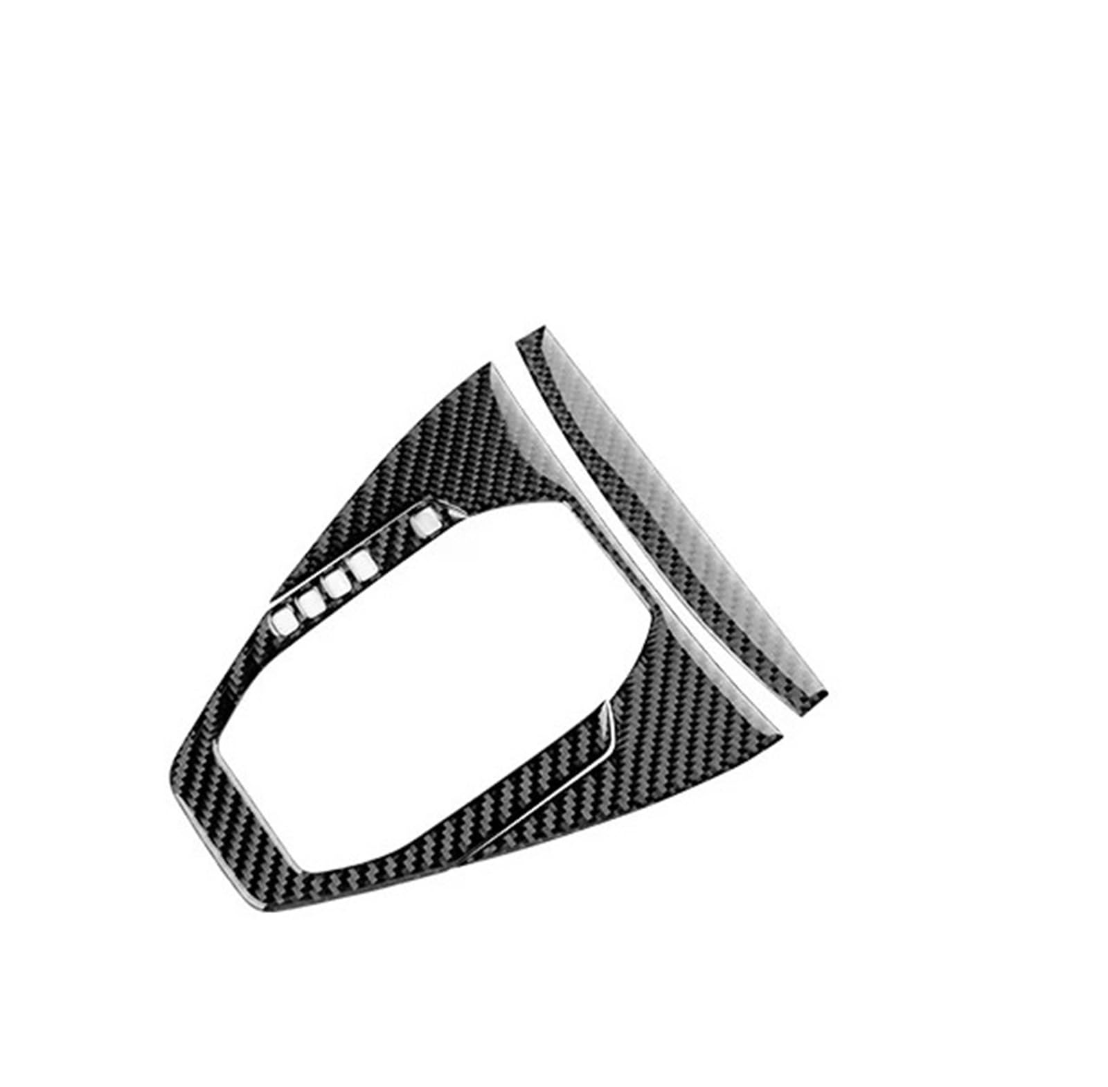 Car Interior Moulding Trim for Mustang GT 2024 2025 Real Soft Carbon Fiber Sticker LHD RHD Car Gear Shift Panel Interior Accessories Interior Accessories(for Automatic Black)