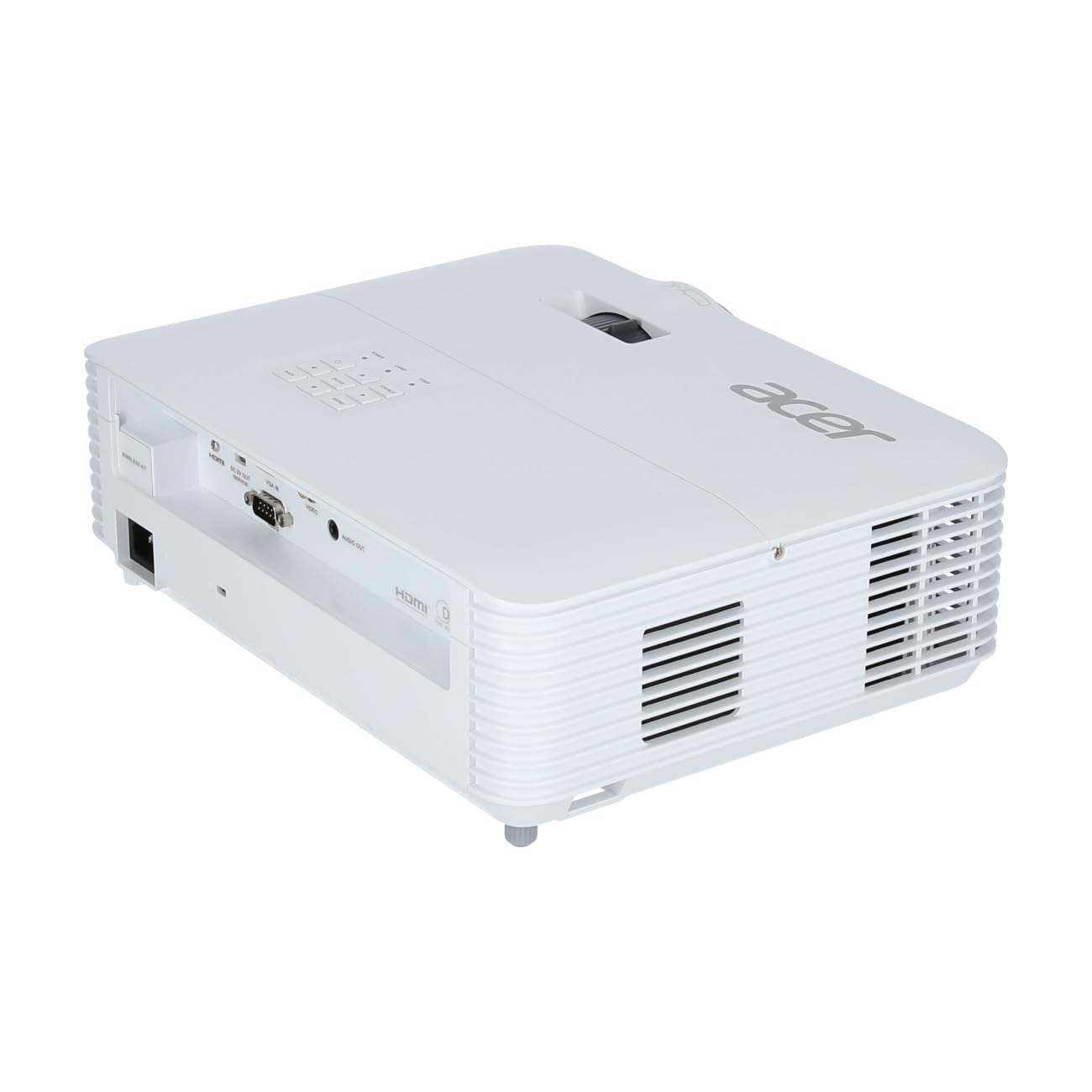 Acer H5386BDi DLP Beamer (HD Ready (1.280 x 720 Pixel) 5.000 ANSI Lumen, 20.000:1 Kontrast, 3D, Keystone, 1x 3 Watt Lautsprecher, HDMI (HDCP)) Weiß, Home Cinema
