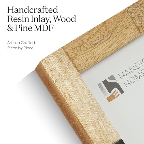 Image of Handicrafts Home 4x6 Picture Frames Pack of 2 - Mondrian Collection Handcrafted Photo Frames, Perfect for Wall & Tabletop Display, Ideal Home Decor Gift