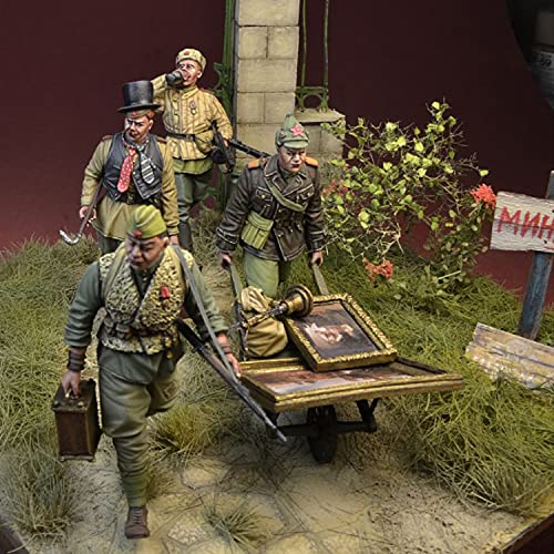 PANGCHENG Statuetta in Resina 1/35 Soldato GK Tempesta Rossa sull'Europa, Truppe Posteriori sovietiche 1944-46 Kit Non assemblato e Non Verniciato
