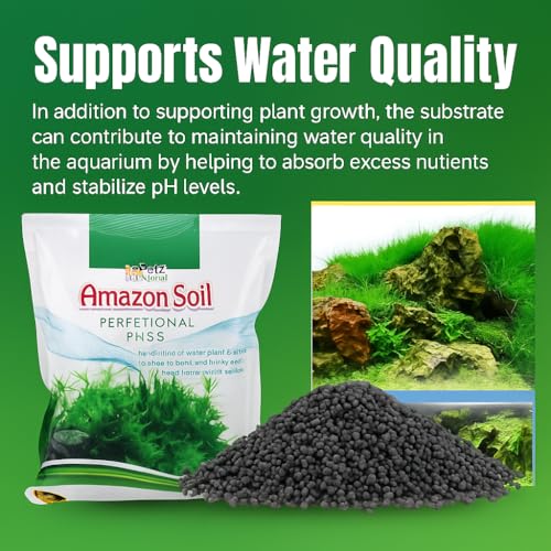 Image of VAYINATO Amazon Soil Aquarium Substrate (1L Pack) - Nutrient-Rich Plant Growth Soil, pH Stabilizing, Easy-to-Use Aquascaping Substrate for Freshwater Shrimp & Aquatic Plants