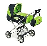 komplett mit Umhängetasche Bayer Chic 2000 586T16 - Kombi-Puppenwagen Bambina, Bumblebee, grün