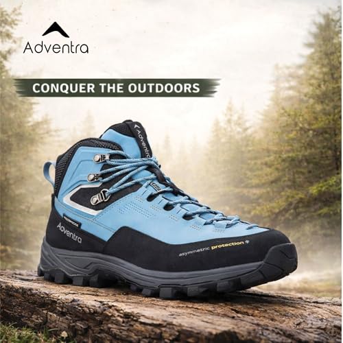 Image of Men Warm Waterproof Hiking Boots | Mid Ankle with Superior Grip | Boots | 3M Insulation | for Hiking Trails, Rugged Terrain | WH1106