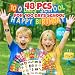 48 PCS 100 Days of School Party Favors - 24 Temporary Pre - cut Tattoos & 24 Slap Bracelets - Perfect for Themed Parties, Baby Showers, Classroom Rewards & Gifts