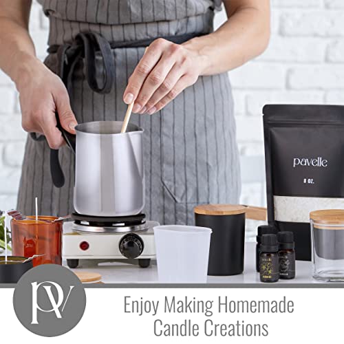 Pavelle Candle Making Kit. Complete Beginners Diy Gift Set For Kids & Adults With Natural Soy Wax, Oil Fragrances, Wax Dye, Electronic Hot Plate Stove, Wicks, Melting Pot & Other Essential Supplies #TOP6