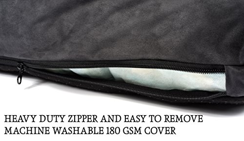 Better World Pets 5-Inch Thick Orthopedic Dog Bed | Pure Premium Shredded Memory Foam Ideal For Aging Dogs | Waterproof Removable Washable Cover #TOP3