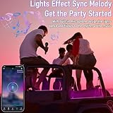 Minmex LED Strip Lights for Cars, 4Pcs Automotive Atmosphere RGB Lights with USB Port, Music Sync, APP Control and DIY Mode, Sticked LED Lights for Car Accessories Interior for SUV Truck Car Decor - Image 3