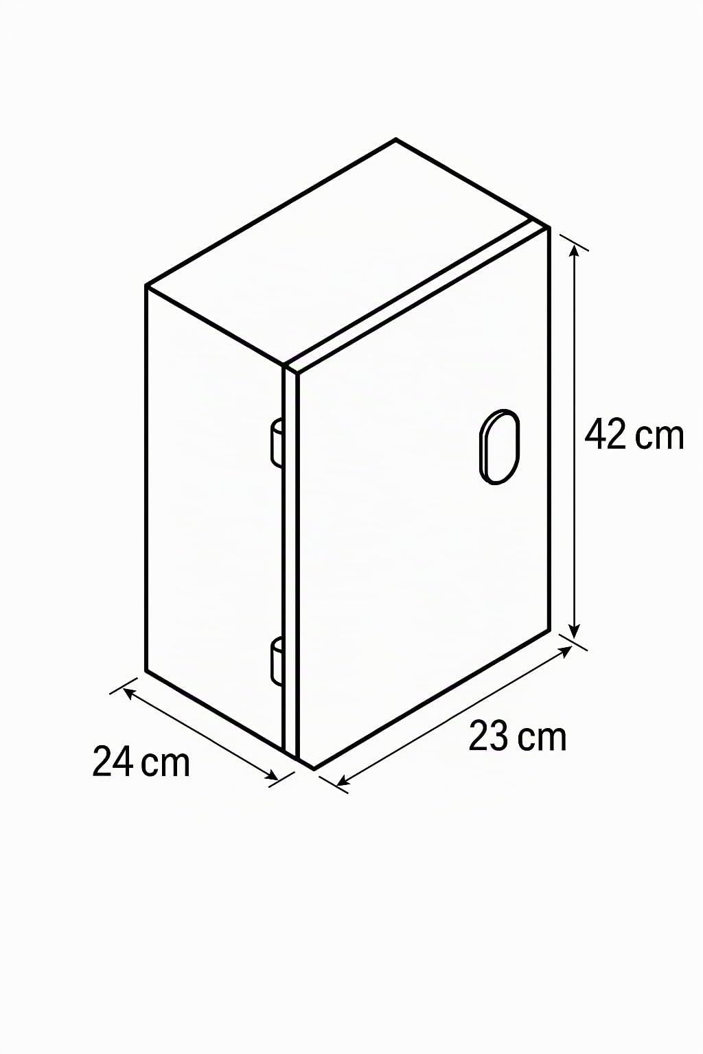 CSEGMI Contenitore per gruppo di misura integrato monofase a marchio Enel. Dimensioni 230x420x240 mm. Colore grigio.