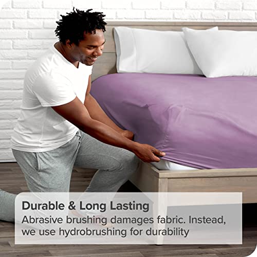 Bare Home Fitted Bottom Sheet King Size, Premium 1800 Ultra-Soft Microfibre Sheet, Wrinkle Free, Deep Pocket - Image 3