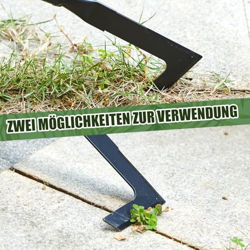 Namalu 60-160 cm Fugenkratzer mit Stiel Fugenmesser Unkraut mit Ausziehbare Stangen Fugenkratzer Unkraut mit Gabelschlüssel Kratzer Fugen zum Entfernen von Moos Zwischen Fugen und Pflastersteinen