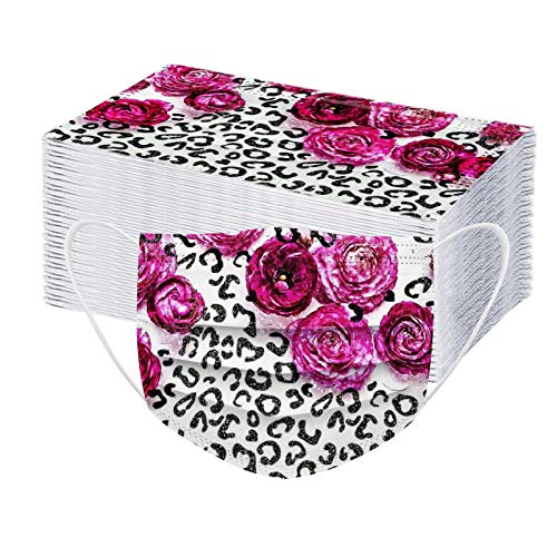 Printed Disposable Face_Mask Disposable Face_Masks - 50 PCS - for Home & Office - 3-Ply Breathable & Comfortable Filter Face_Mask
