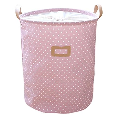 Cosyres Collapsible Round Kids Laundry Basket Cover