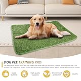 WIYETY Hundeklo Kunstrasen Hundetoilette, 50x70cm Welpentoilette Trainingsunterlage, Training Pee Pads, Waschbar Hunde Training Rasenmatte, Wasserdicht Hundetoilette für Zuhause, Wohnung