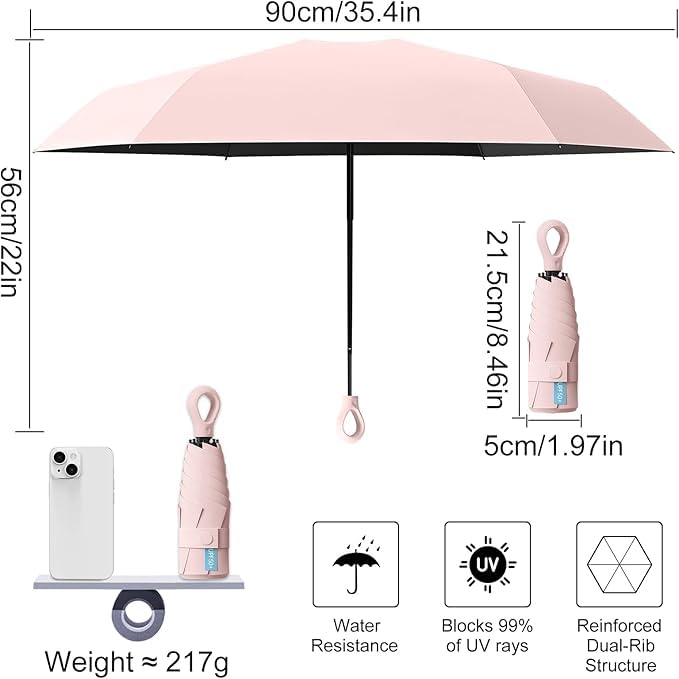 Image of Umbrella for Women | Umbrellas for Men | UV Coated 3 Fold Umbrella for Rain with Auto Open and Close Small Printed Folding Travel-Foldable Windshield
