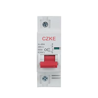 1P 2P MCB 27mm Minature Circuit Breaker 1A-80A/100A/125A 6000kA Breaking Capacity Color 2P, Size 125A