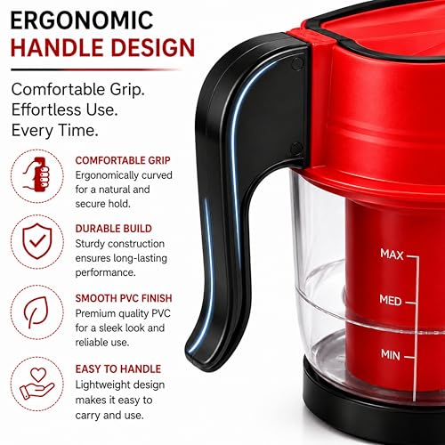Image of Facial Steamer Vaporizer for Instant Cold and Cough Relief (Red)