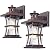 2 Packs Motion Sensor Outdoor Lights - Dusk to Dawn Outdoor Lighting, Oil Rubbed Bronze Porch Lights Outdoor Wall Sconce, Waterproof Exterior Light Fixtures for House, Garage, Entryway Anti-Rust, E26