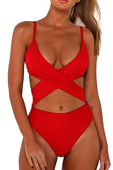 【GLOSSYPAGE】Cutie Ribbon Strap Monokini ★2color ToBeInStyle Women's Fringe Monokini Swimsuit w/Cut Out