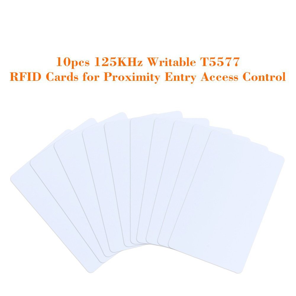 125 khz wielokrotnego zapisu Biały Plastik Karta T5577 RFID Wejście Kontroli Drzwi Zbliżeniowych Dostęp (10)