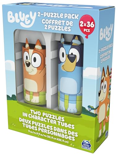 Bluey 6063218 36-Piece Jigsaw Puzzles Two Pack Bundle With Easy Tube Storage | Bluey Birthday Party Supplies | Bluey Party Favors | Bluey Toys For Kids 3+ thumb #7